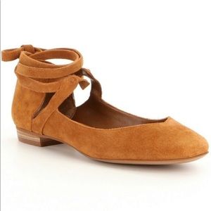 Gianni Bini Break Out Suede Lace Up Flats